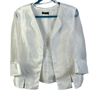 Serene Satin like open Blazer Sheet Sleeve like new size 16